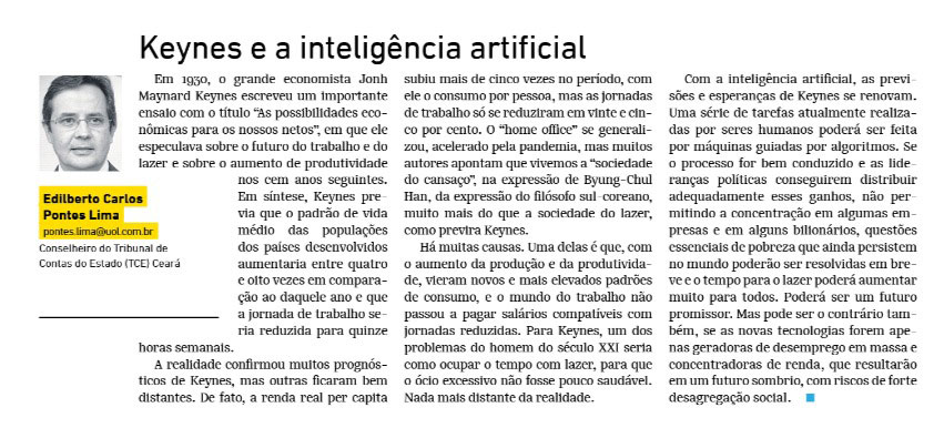 Keynes e a inteligência artificial