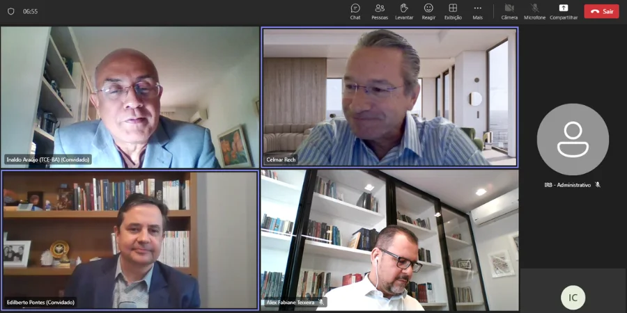 Representantes da Secretaria do Tesouro Nacional reuniram-se com Membros do IRB e Atricon para tratar da implementação do SIAFIC